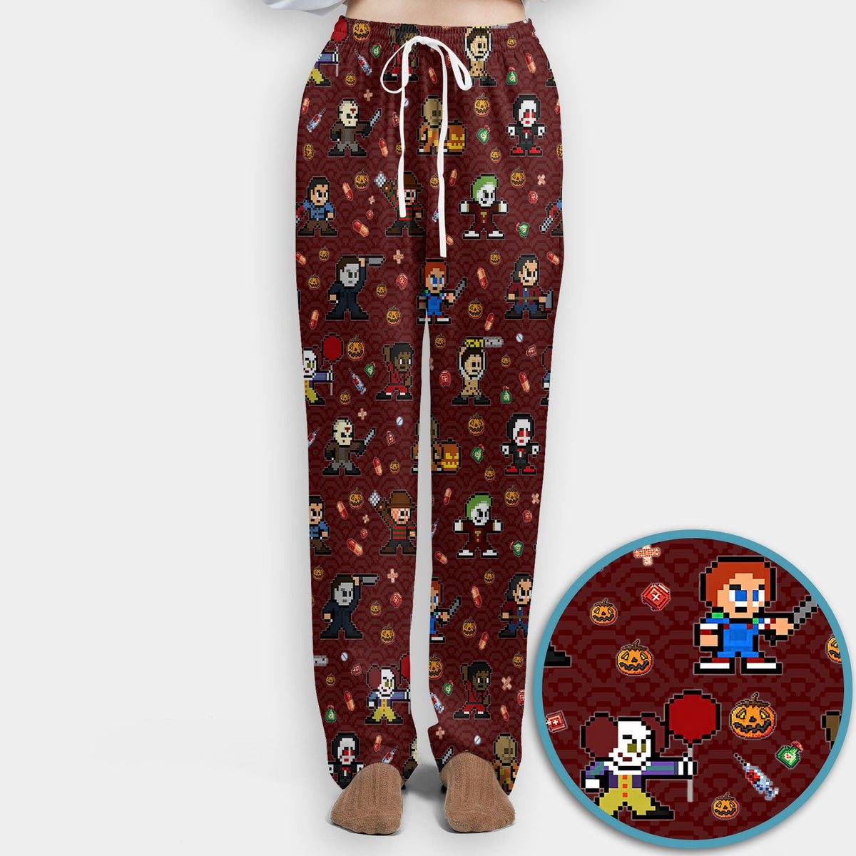 Scary Character Nurse Scrub Set - Halloween Gift