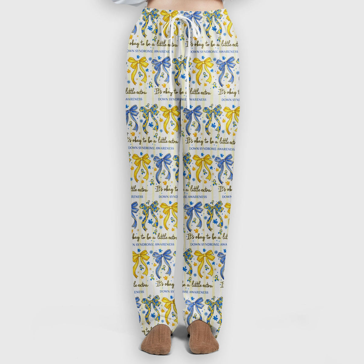 Down Syndrome Awareness Ribbon Nurse Scrub Set