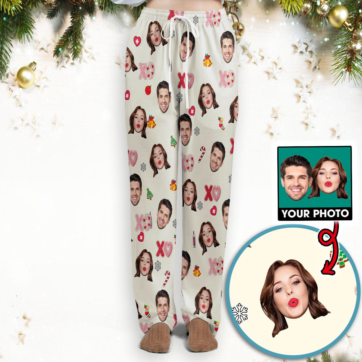Personalized Photo Face Nurse Scrub Set