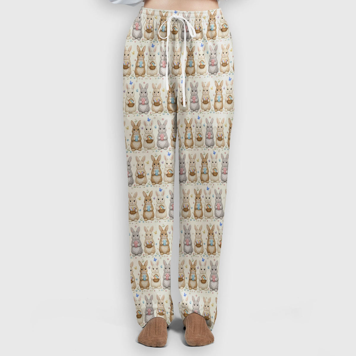 Bunny Basket Pastel Nurse Scrub Set - Easter Gift