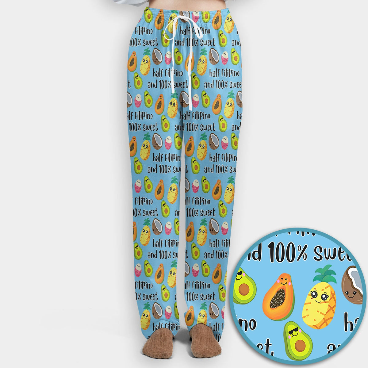 Avocado Fruit Filipino Quote Nurse Scrub Set