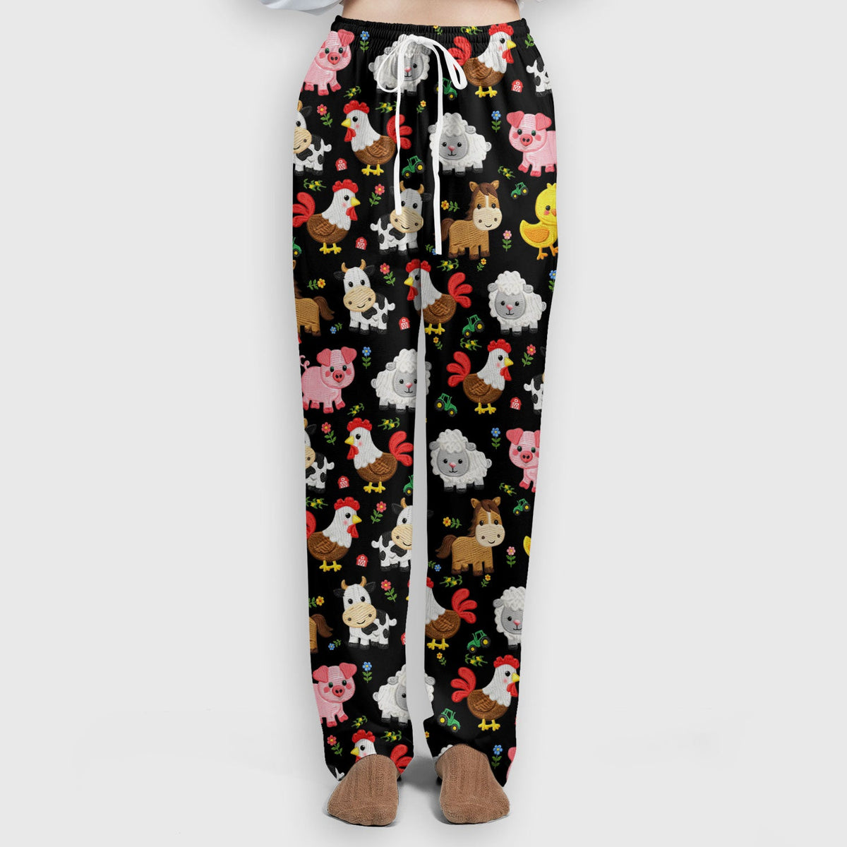 Cartoon Farm Animal Nurse Scrub Set