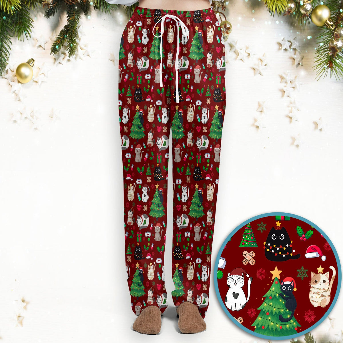 Christmas Pet Nurse Scrub Set