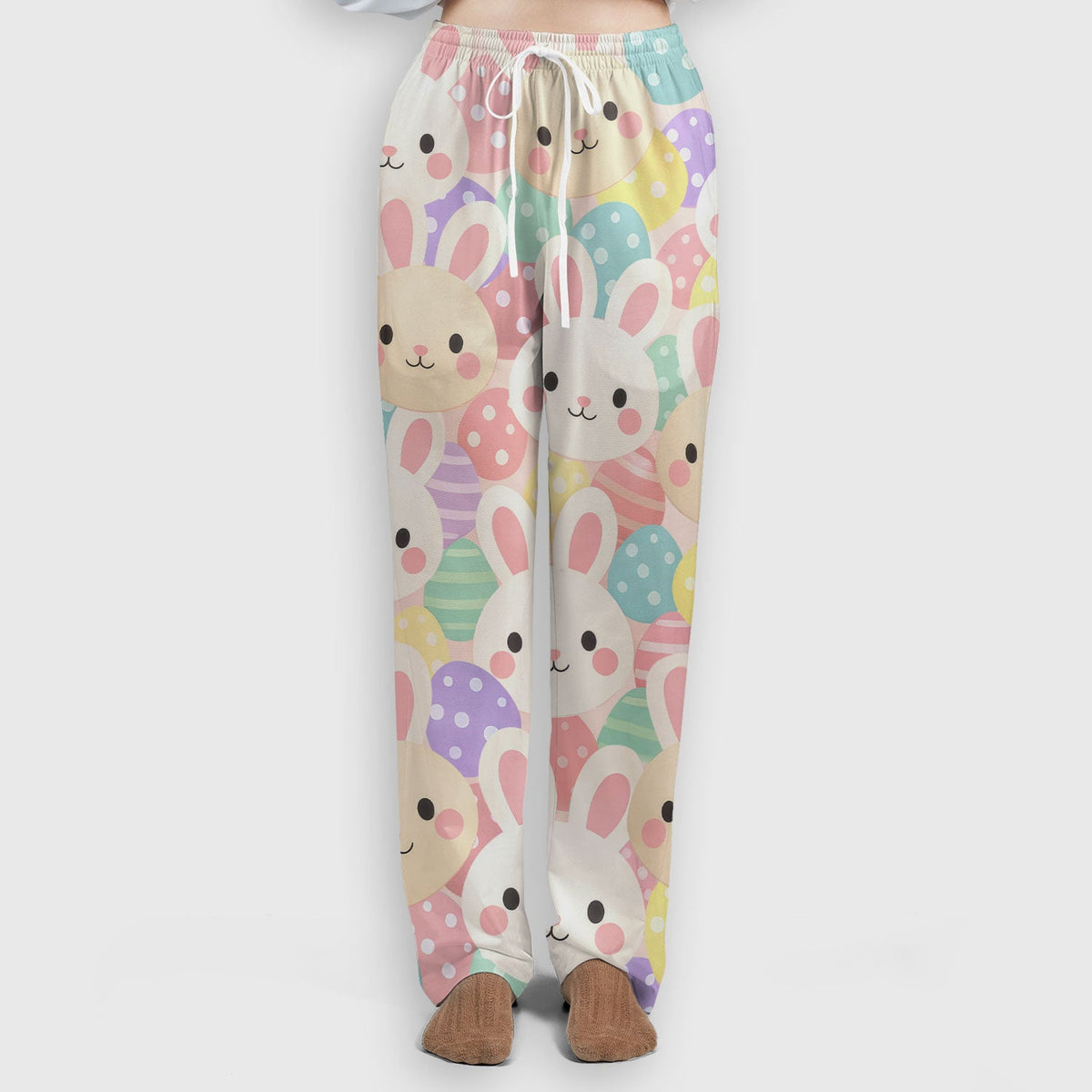 Pastel Bunny Easter Eggs Nurse Scrub Set