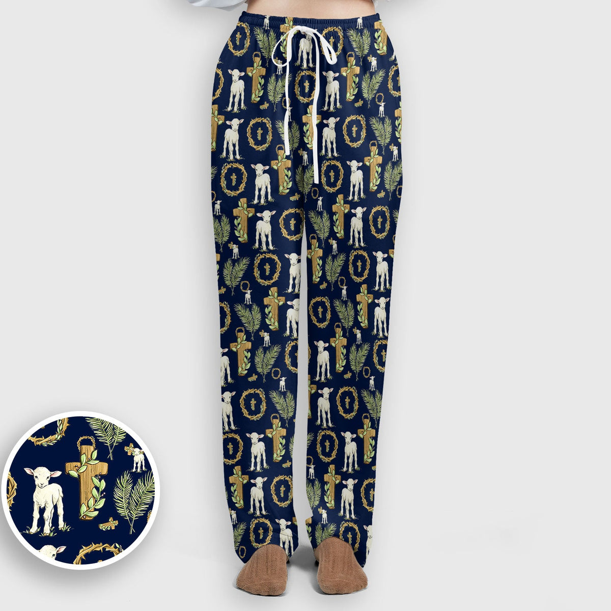 Faith Lamb Cross Nurse Scrub Set