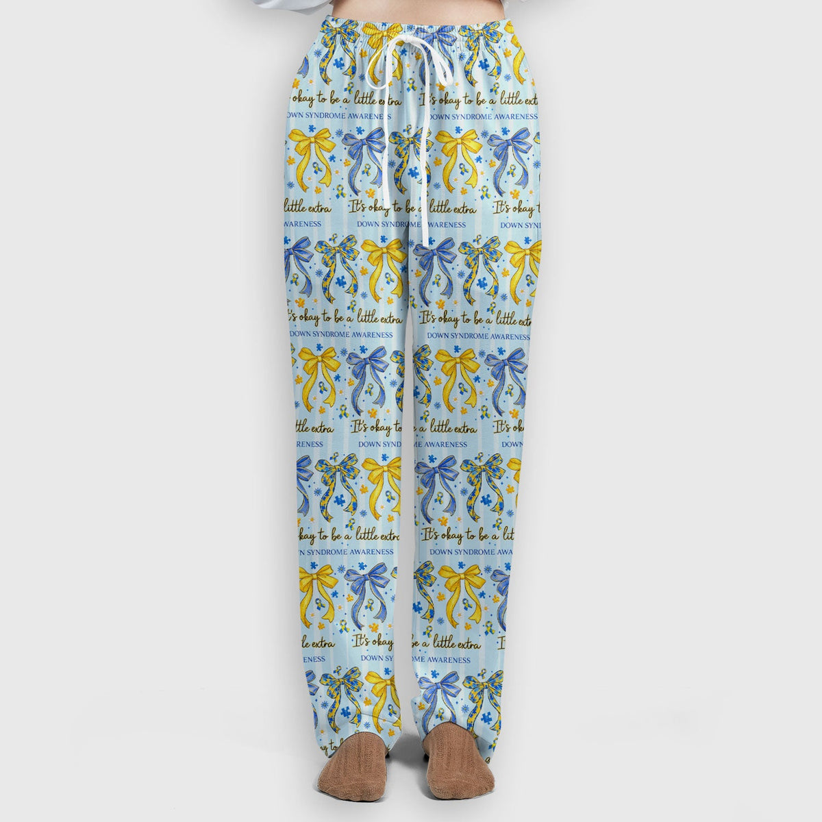 Down Syndrome Awareness Ribbon Nurse Scrub Set