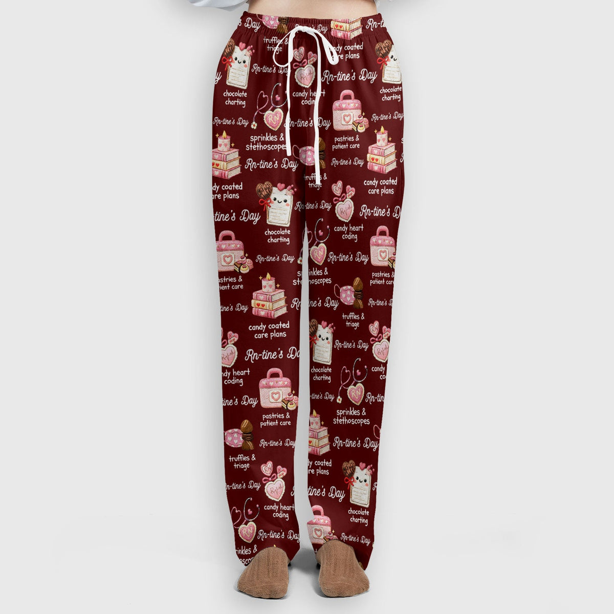 RN Sweets Valentine Stethoscope Nurse Scrub Set