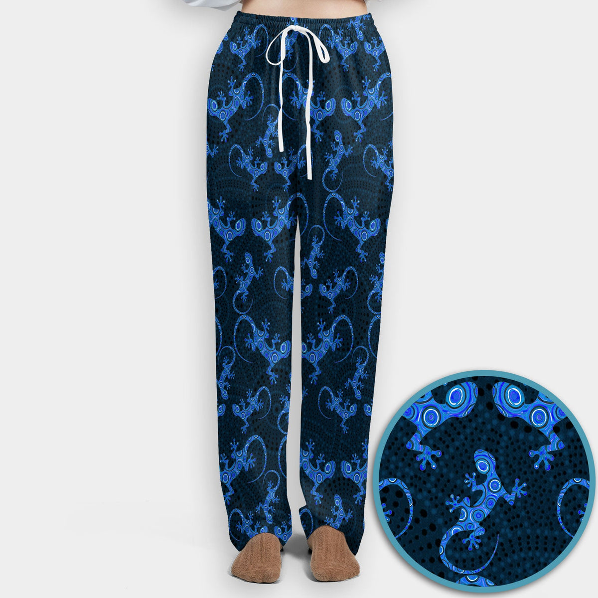 Australian Gecko Dot Art Inspired Nursing Scrub Set - Women Uniform