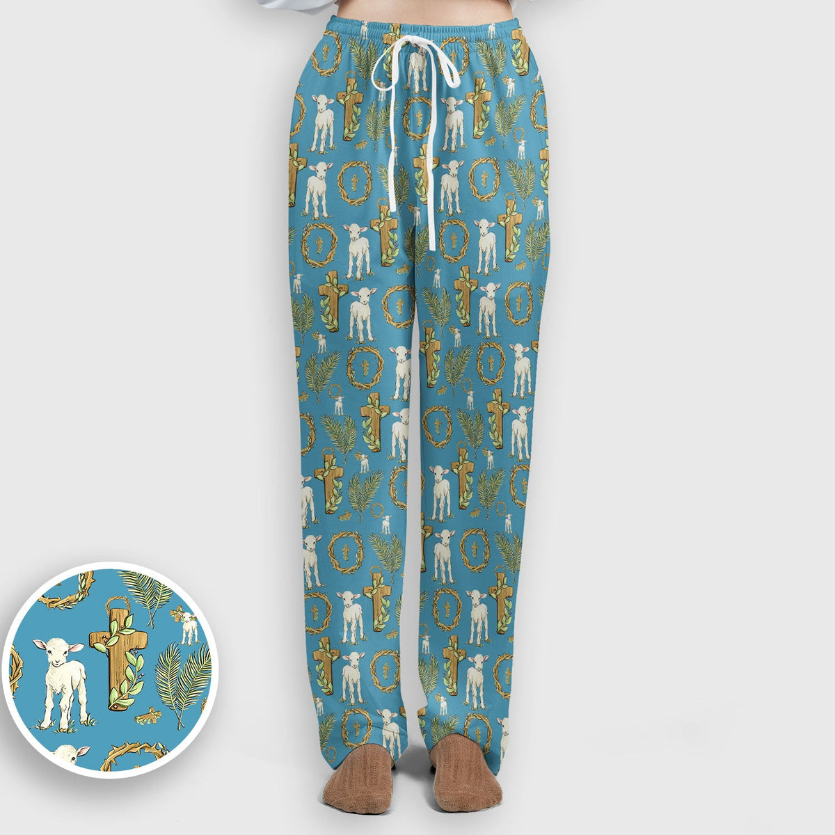 Faith Lamb Cross Nurse Scrub Set