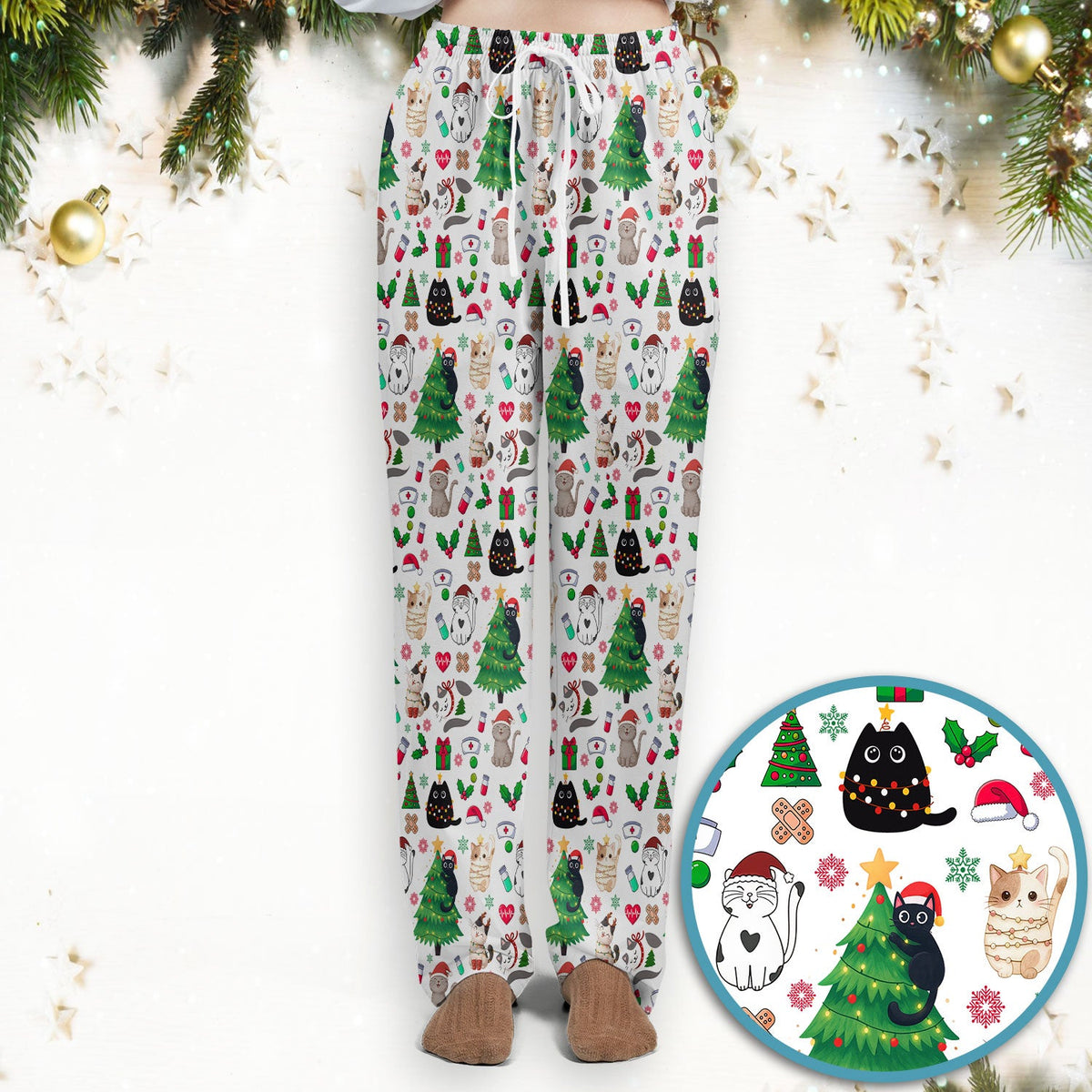 Christmas Pet Nurse Scrub Set