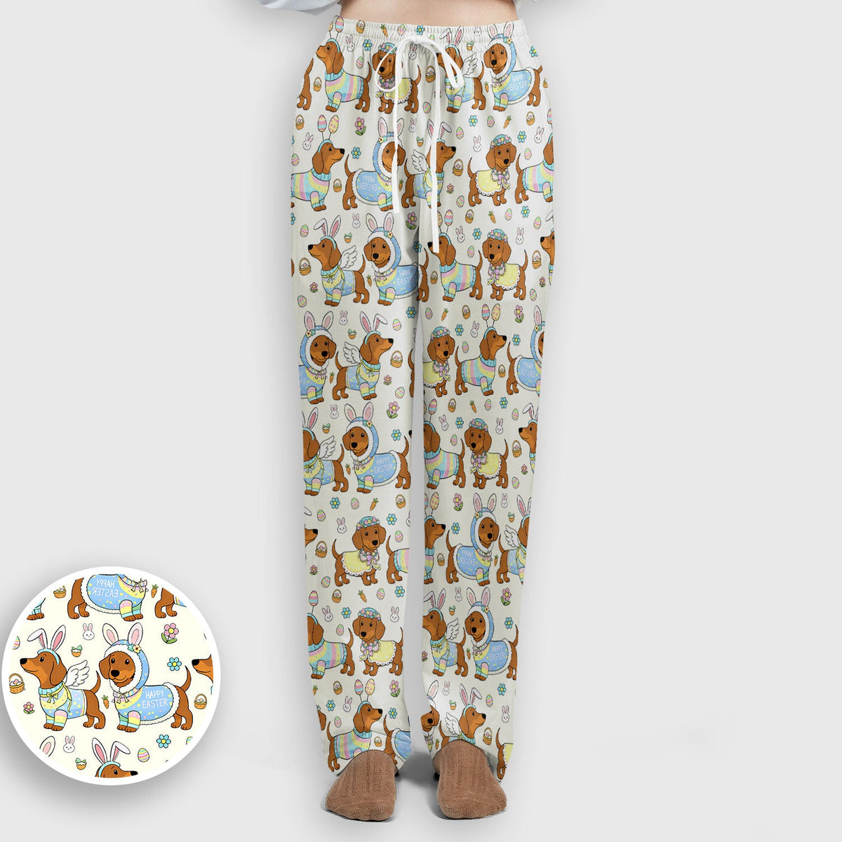Dachshund Bunny Nurse Scrub Set - Easter Gift