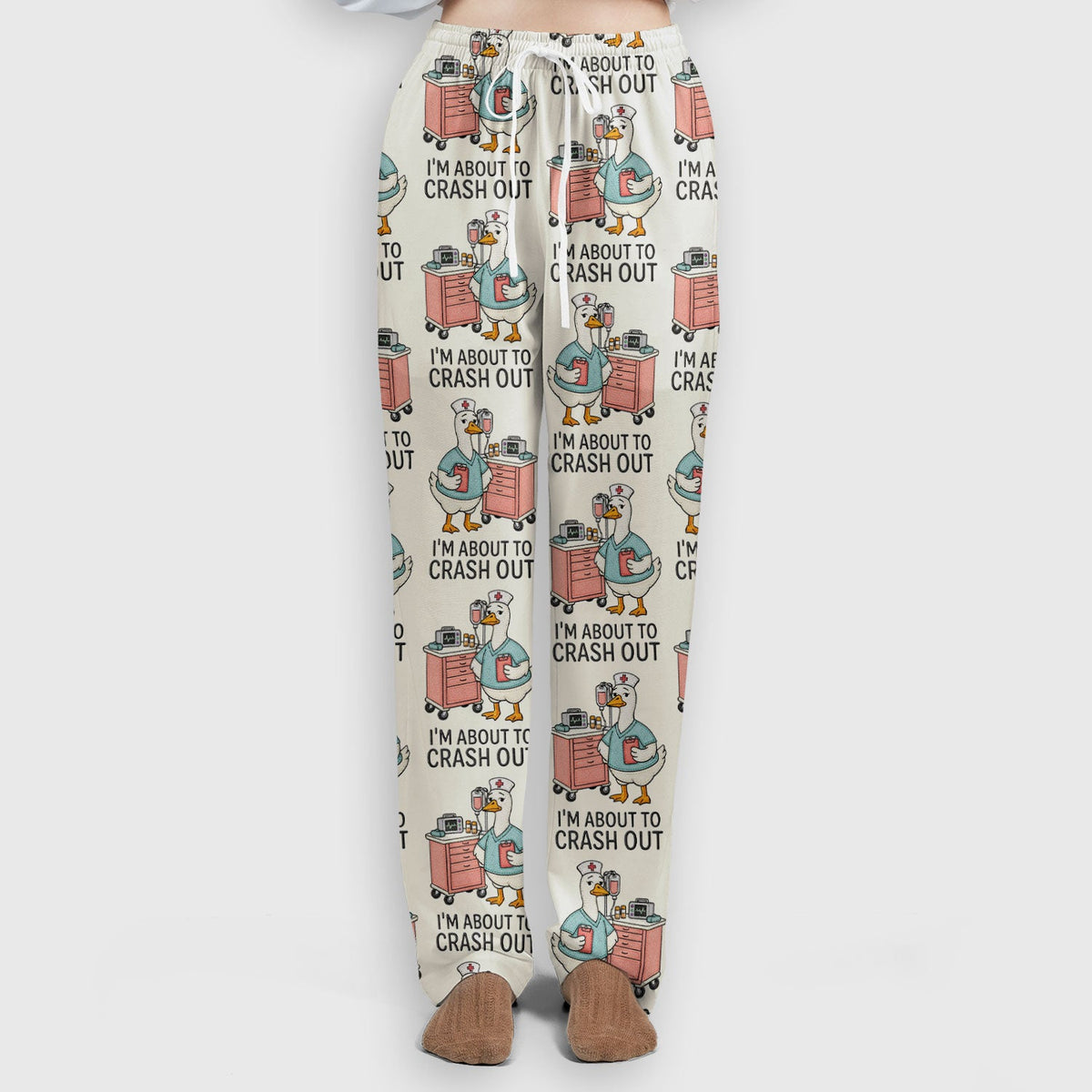 Goose Crash Out Nurse Scrub Set