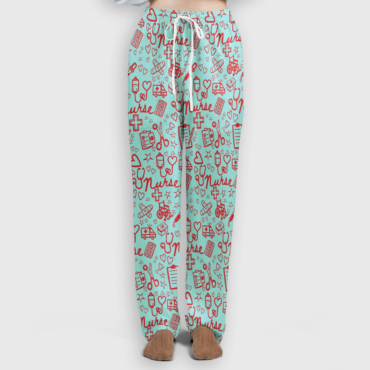 Heart Medical Nurse Scrub Set