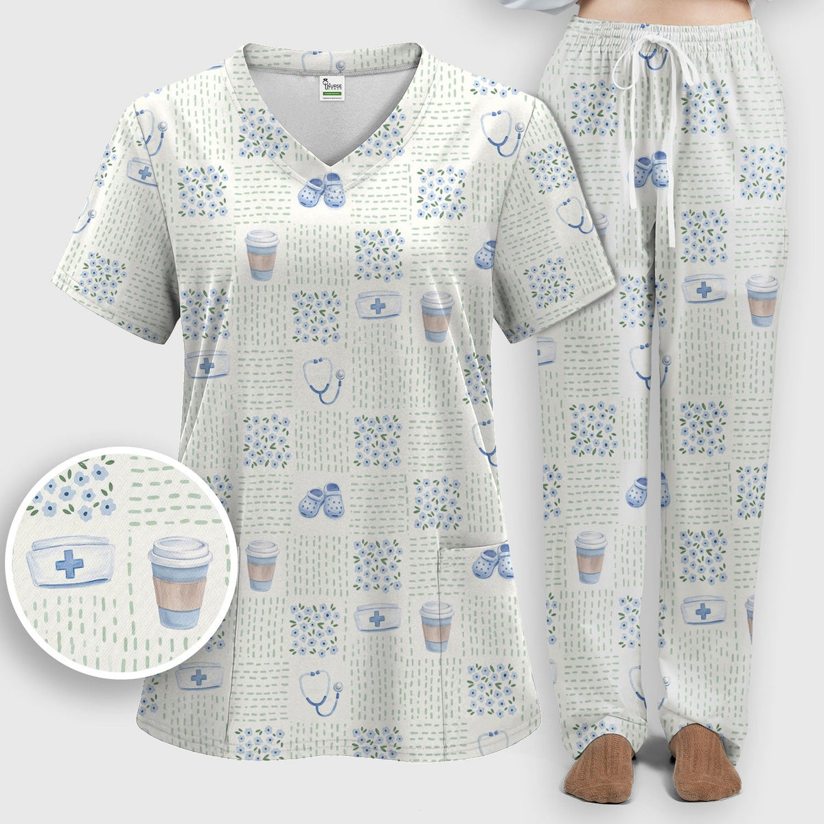 Medical Essentials Nurse Scrub Set
