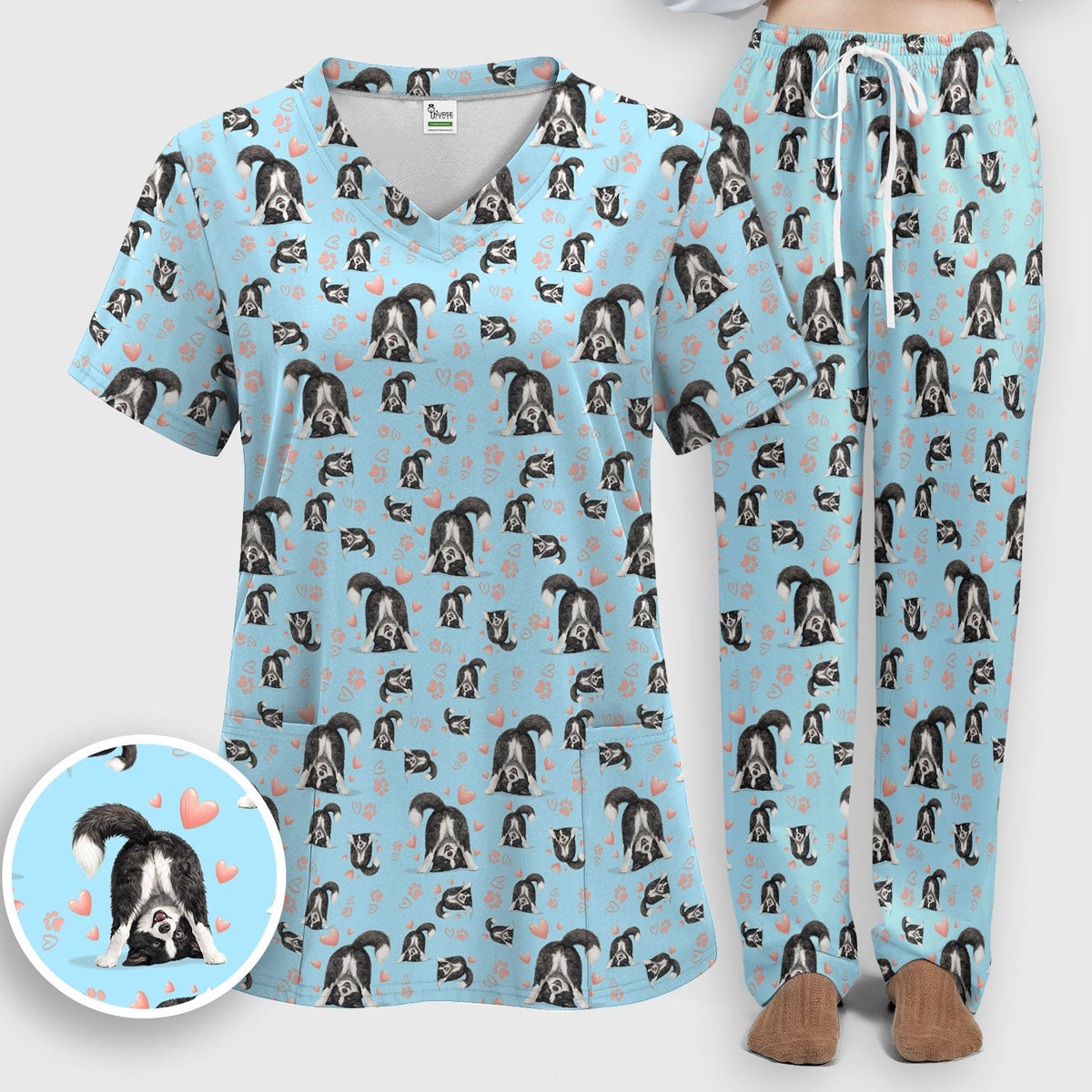 Puppy Heart Nurse Scrub Set