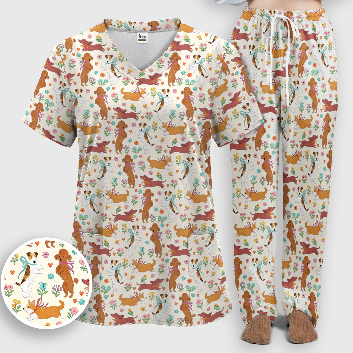 Dog Nurse Scrub Set