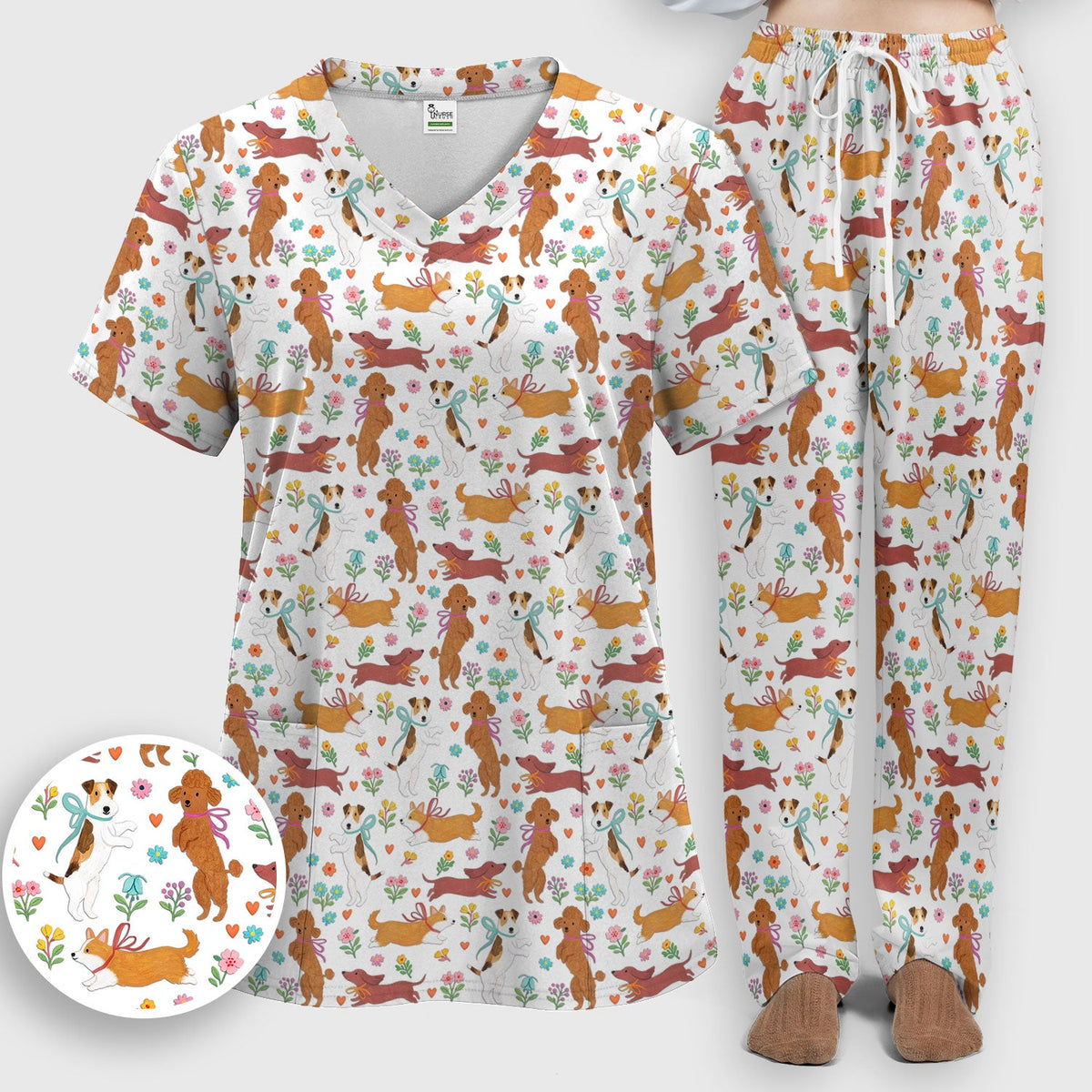 Dog Nurse Scrub Set
