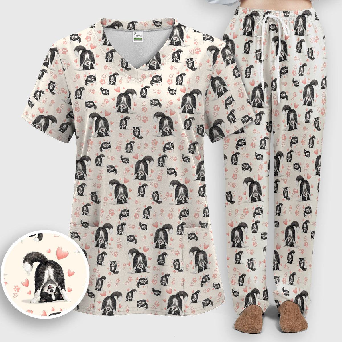 Puppy Heart Nurse Scrub Set