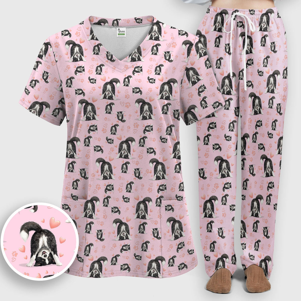 Puppy Heart Nurse Scrub Set