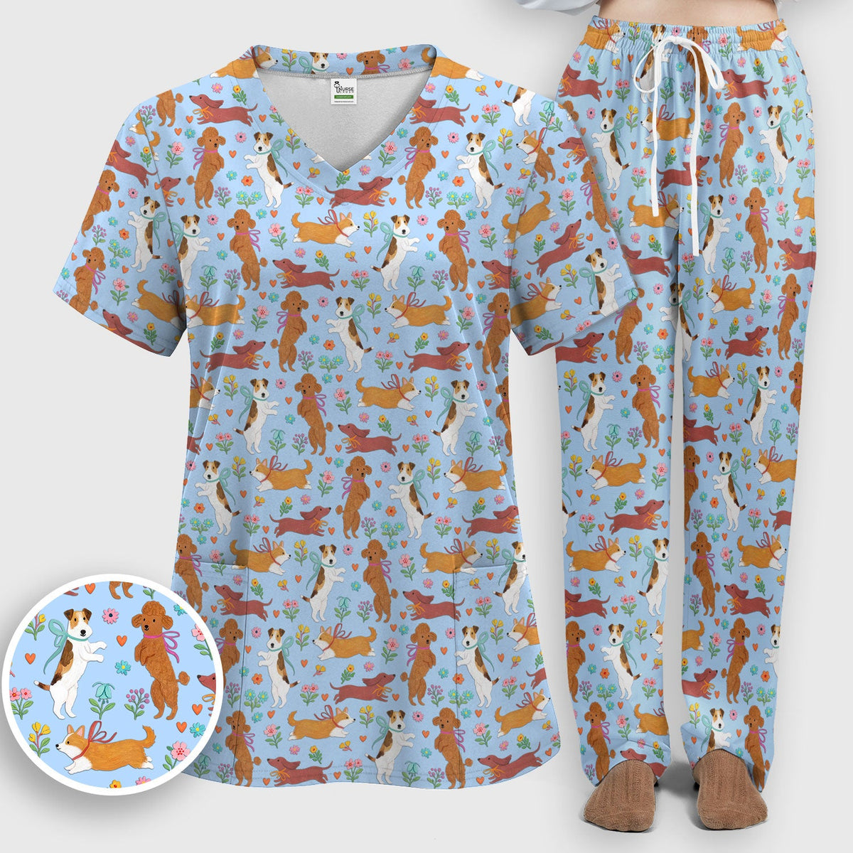 Dog Nurse Scrub Set