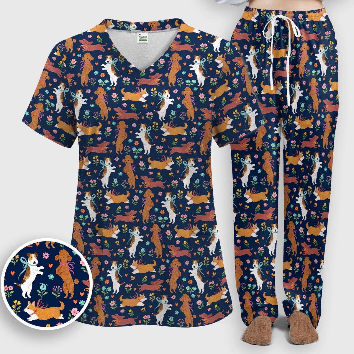 Dog Nurse Scrub Set