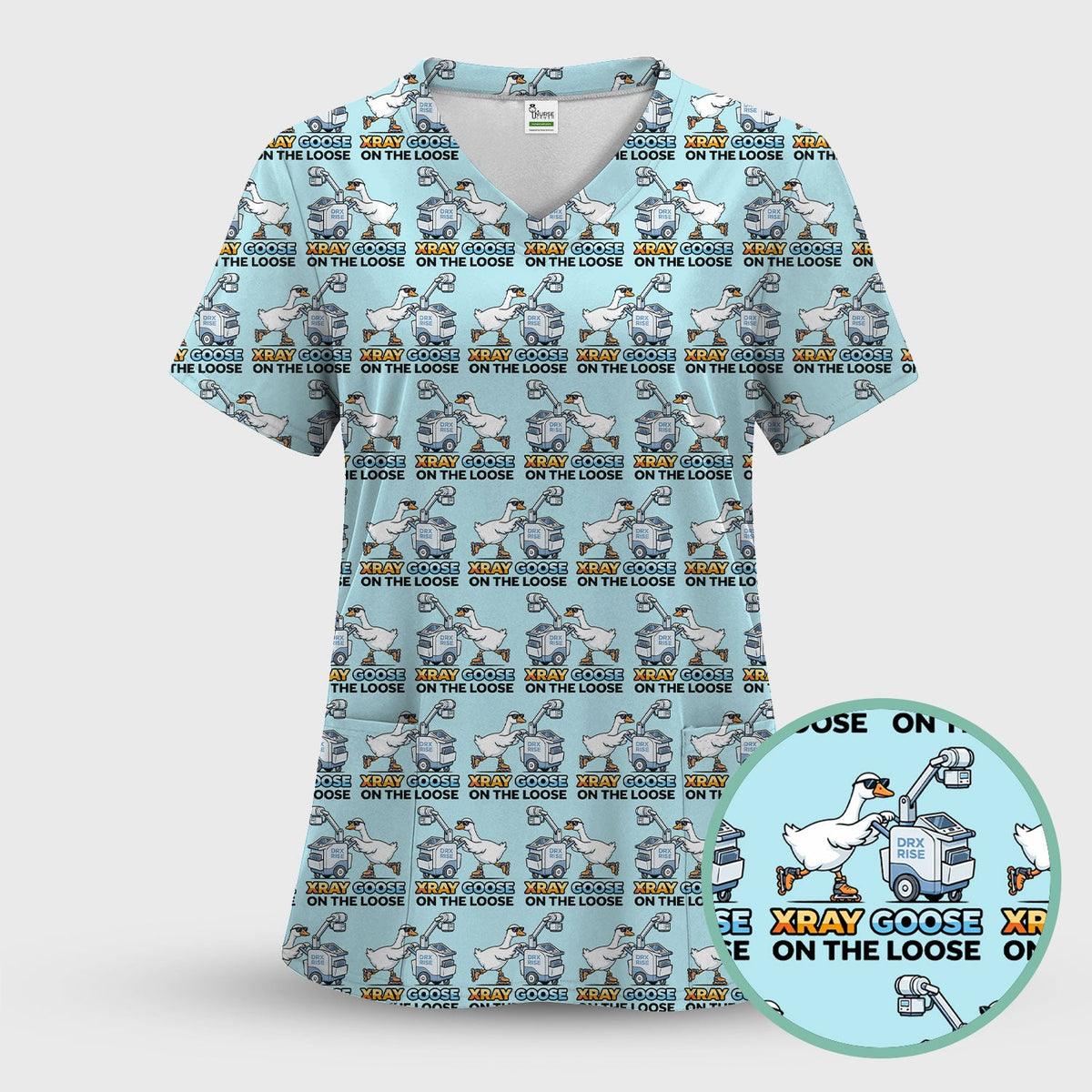 Xray Goose On The Loose Nurse Scrub Set