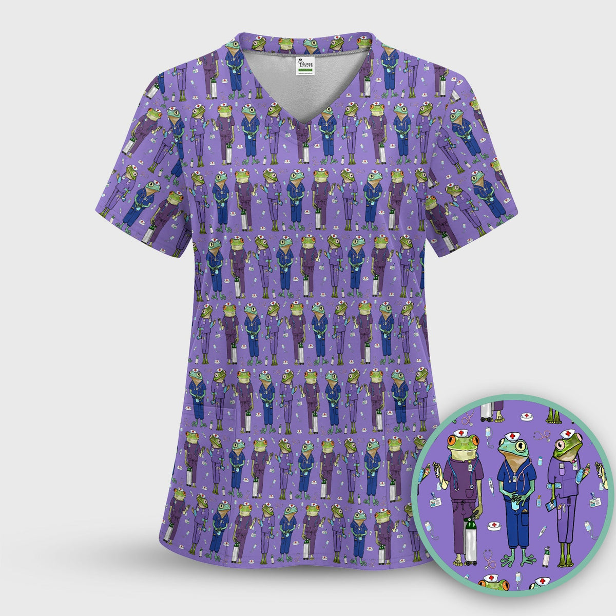 Frog Nurse Scrub Set