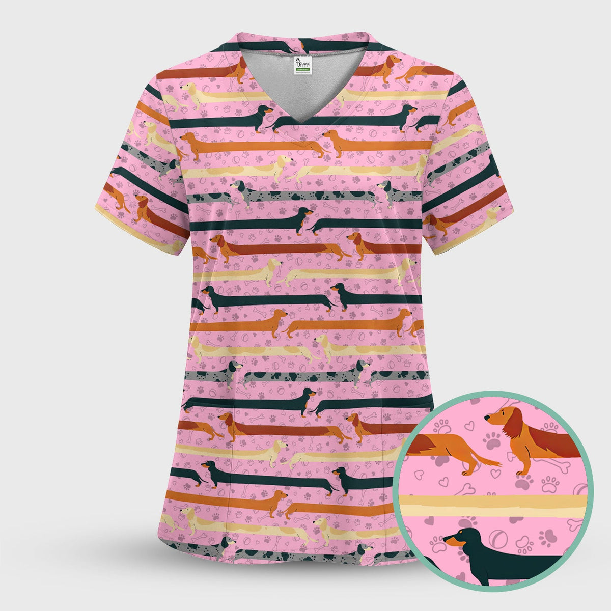 It's Been A Long Day Dachshund Nurse Scrub Set