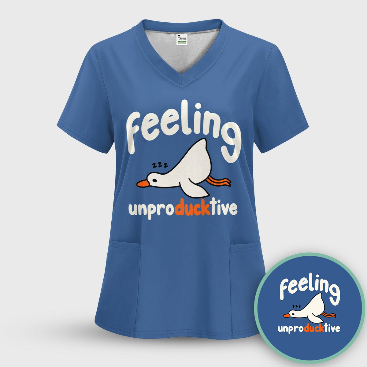 Feeling Unproducktive Duck Nurse Shirt