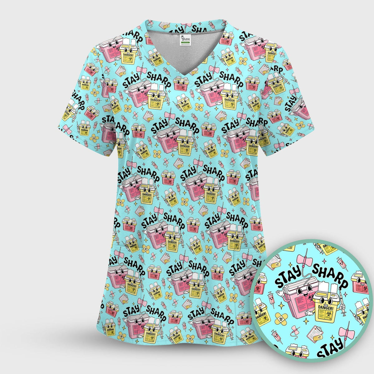 Stay Sharp Nurse Scrub Top