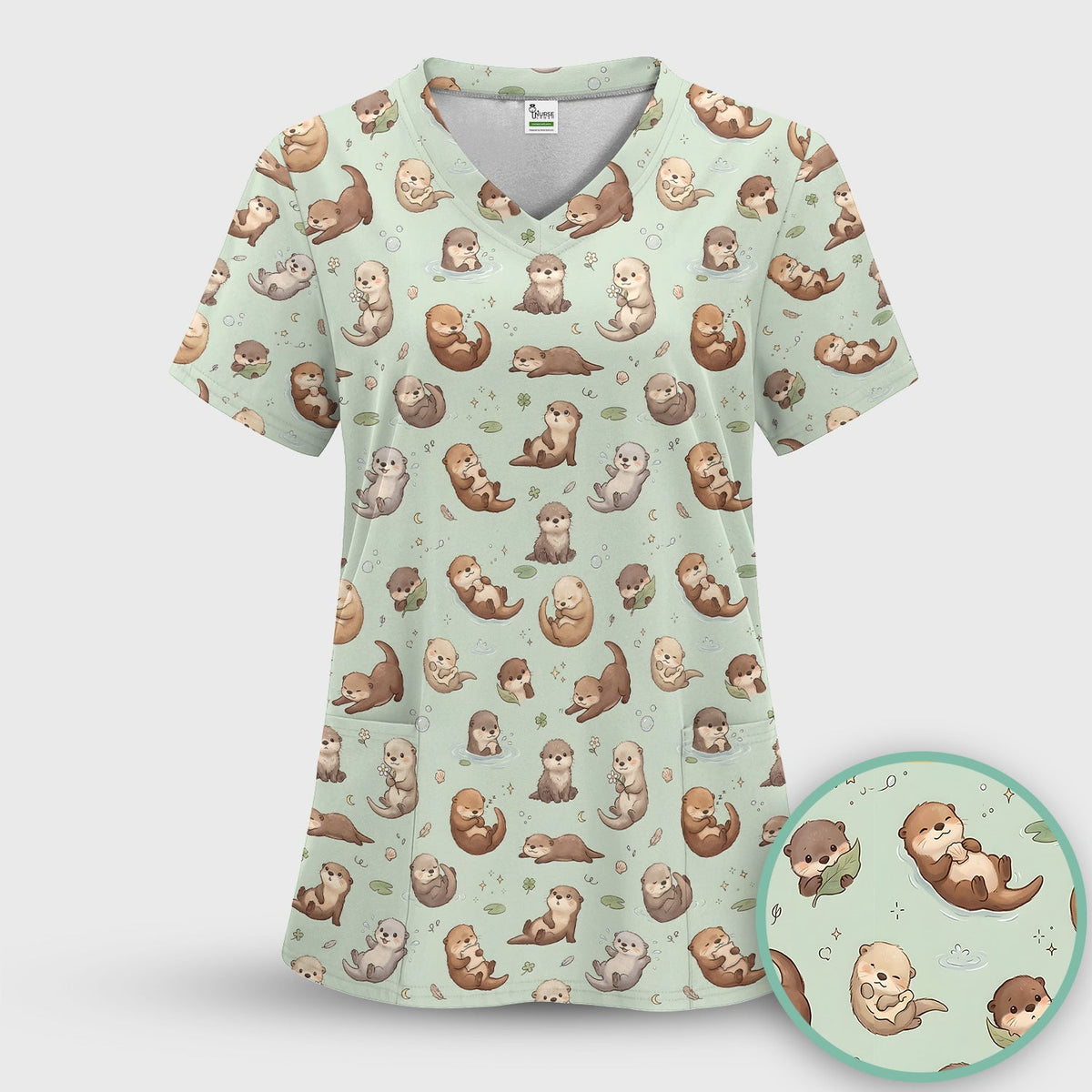 Otter Nurse Scrub Set