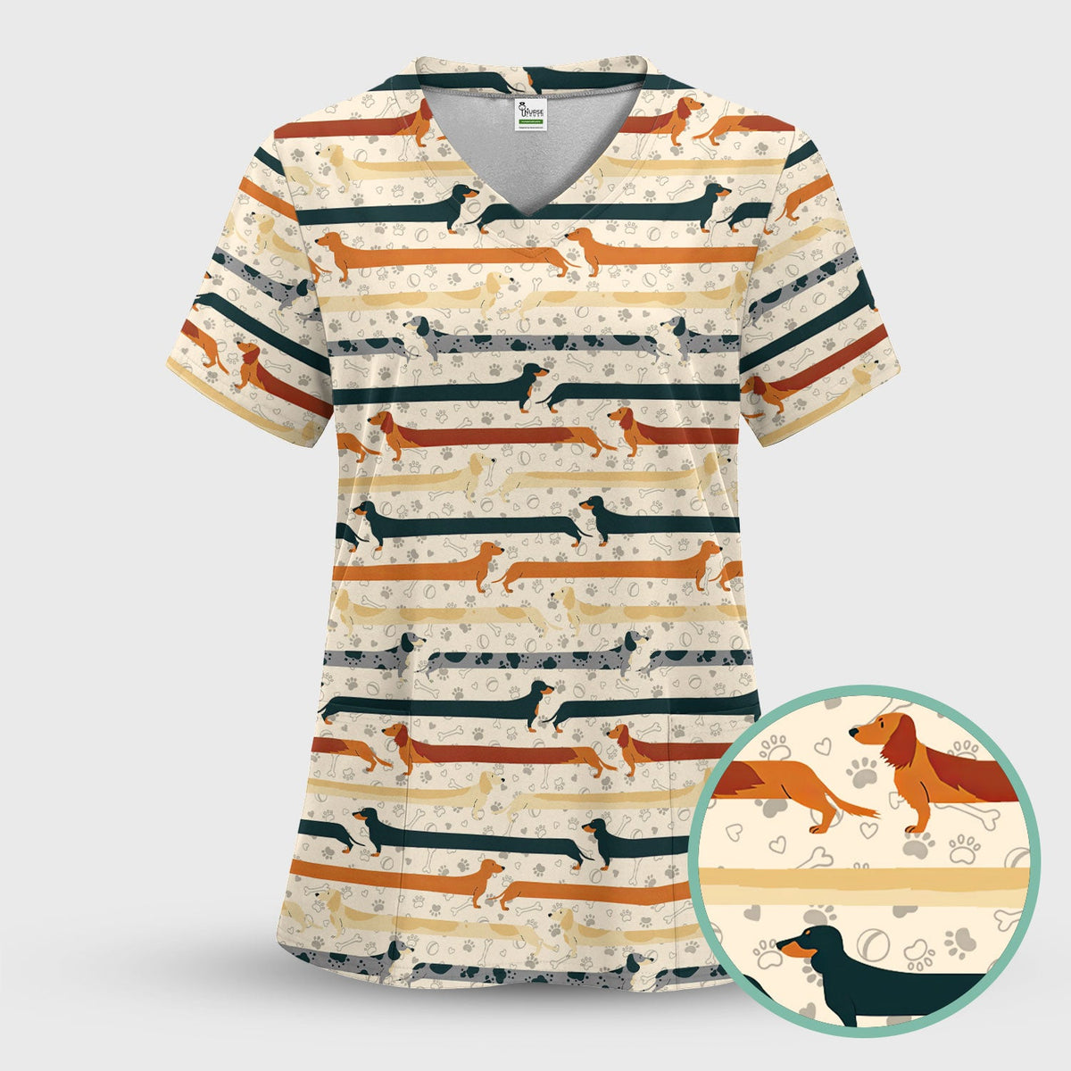 It's Been A Long Day Dachshund Nurse Scrub Set