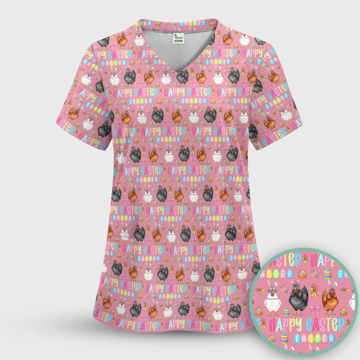 Bunny Eggs Nurse Scrub Sets - Easter Gift