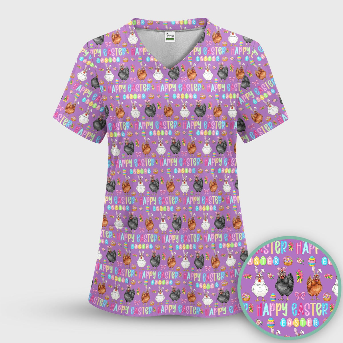 Bunny Eggs Nurse Scrub Sets - Easter Gift