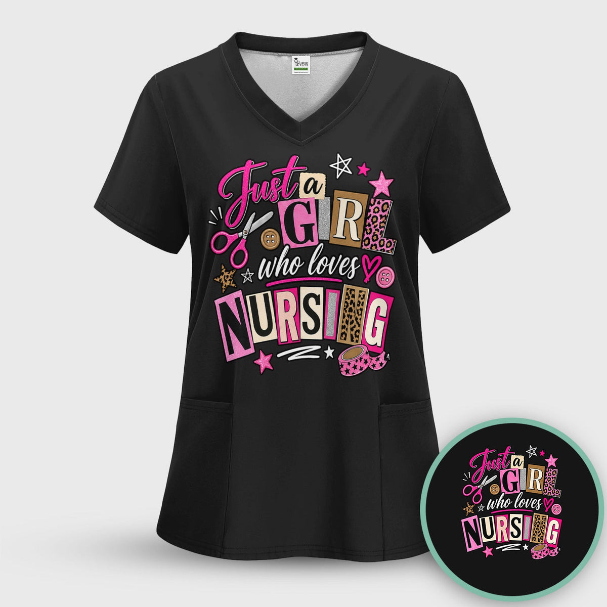 Just A Girl Who Loves Nursing Nurse Shirt