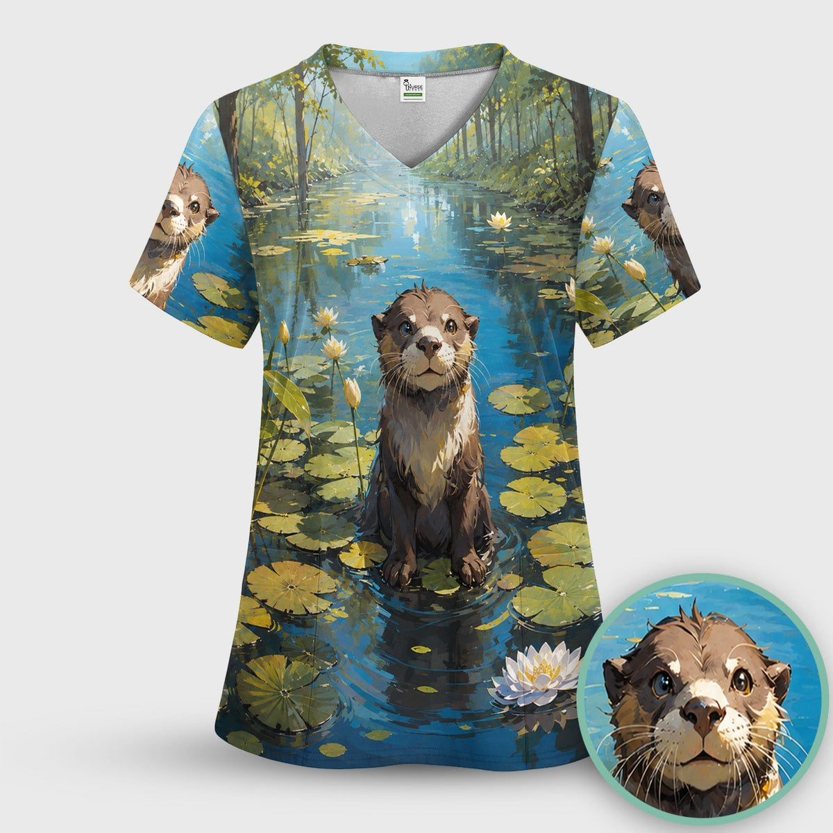Otter Pond Nurse Scrub Top
