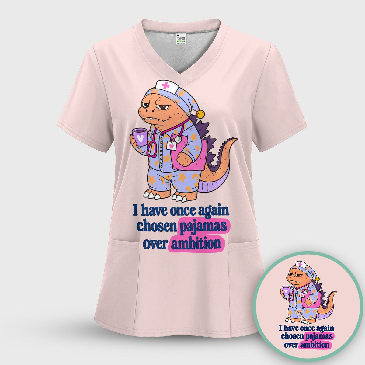 Pajamas Over Ambition Dinosaur Shirt