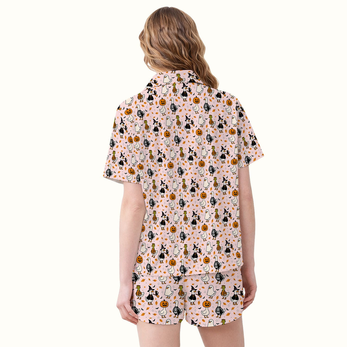 Spooky Halloween Goose Pajama Set
