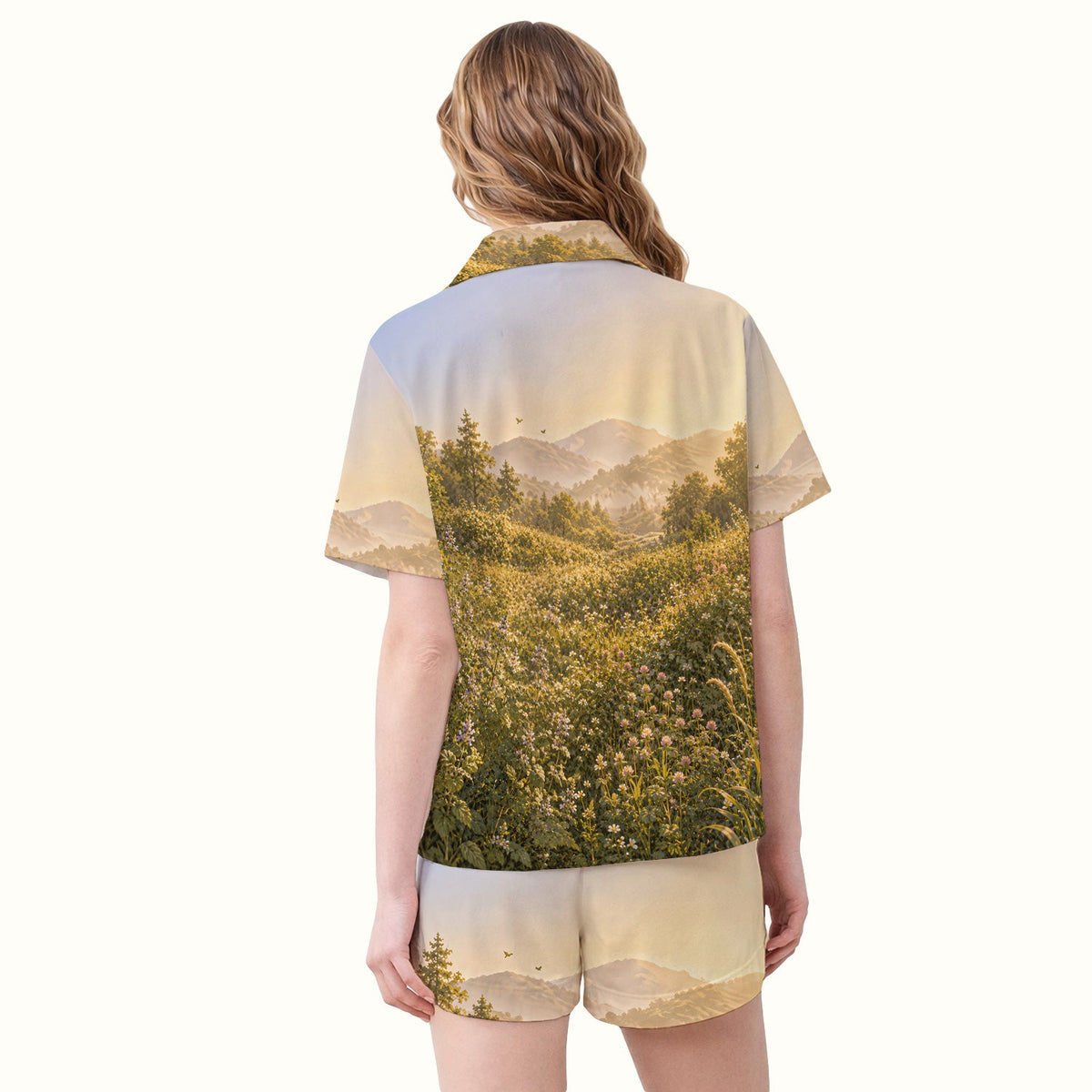 Sunny Mountain Cat Nurse Pajama Set
