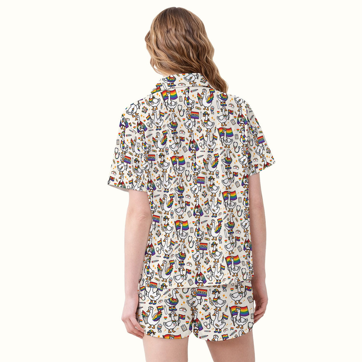 LGBT Pride Nurse Duck Pajama Set