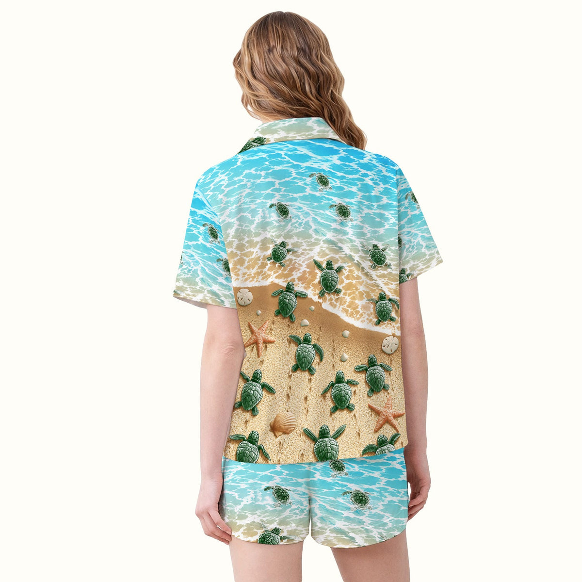 Coastal Sea Turtle Beach Pajama Set