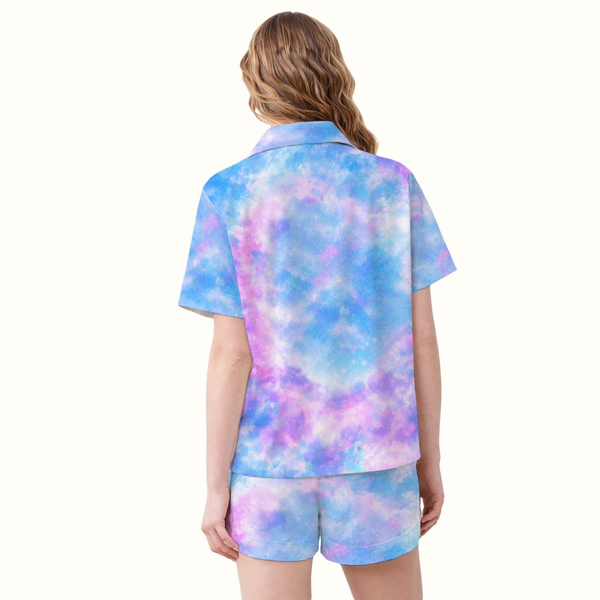Pastel Galaxy Sea Turtle Bubble Nurse Pajama Set