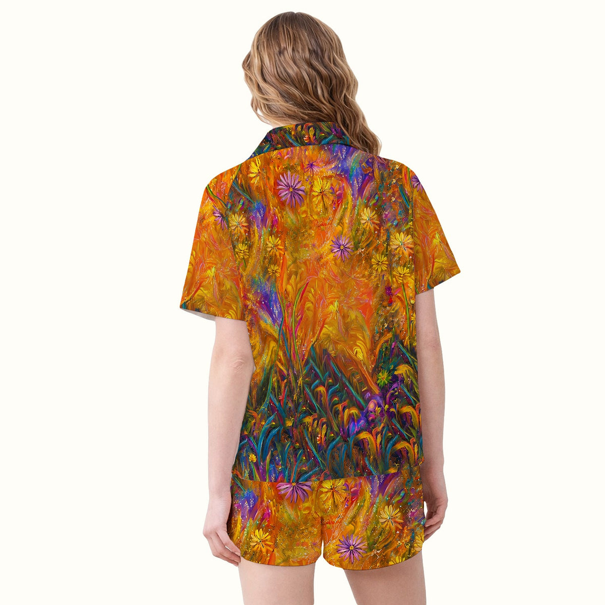 Whimsical Mouse Dandelion Nurse Pajama Set