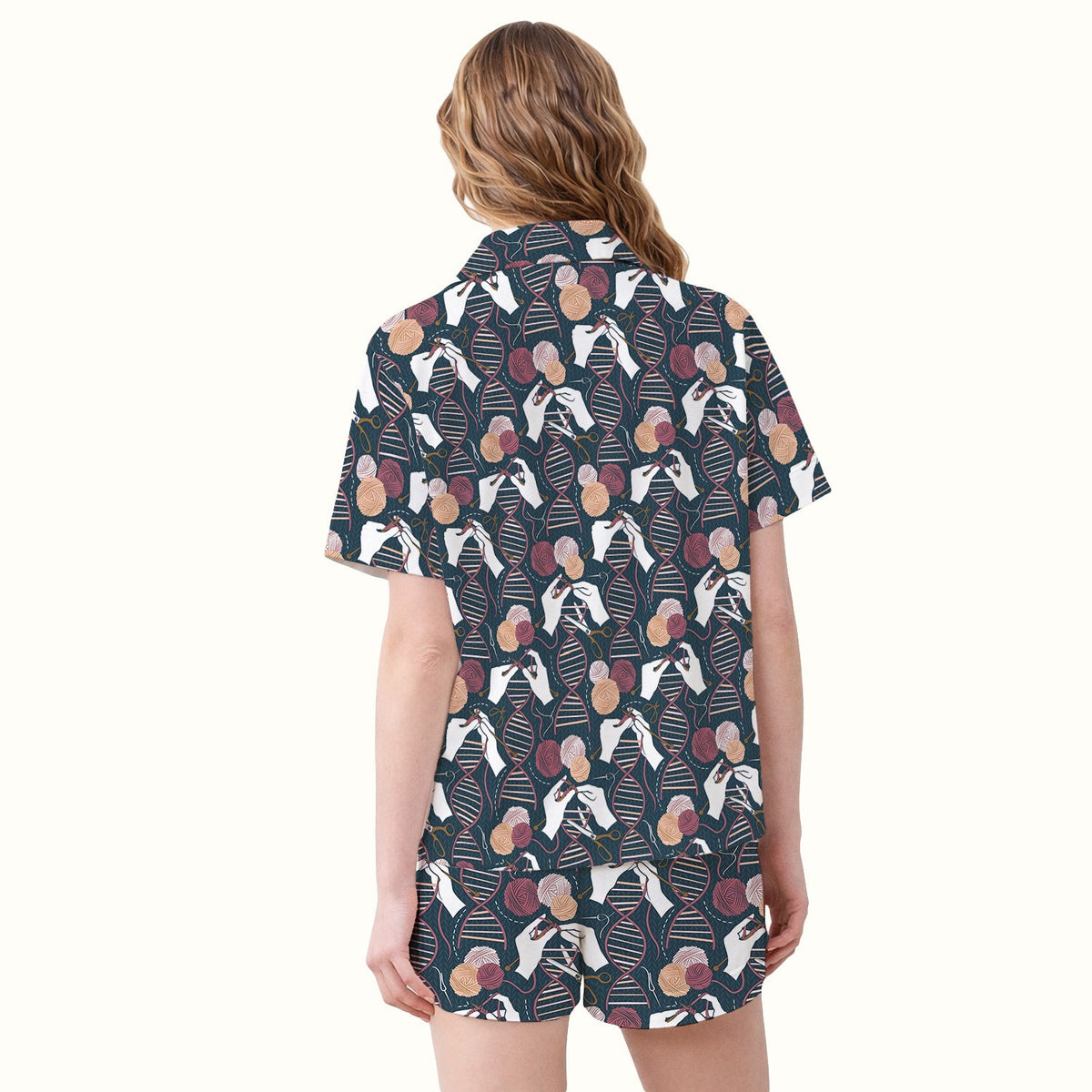DNA Helix Yarn Nurse Pajama Set
