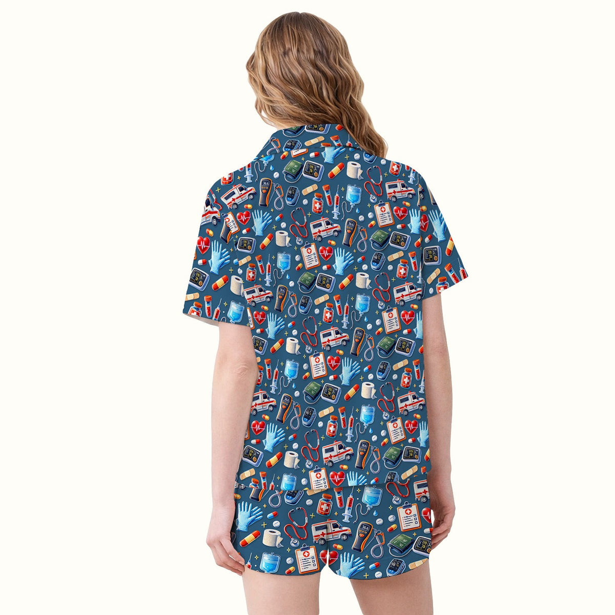 Ambulance Stethoscope Tools Pajama Set
