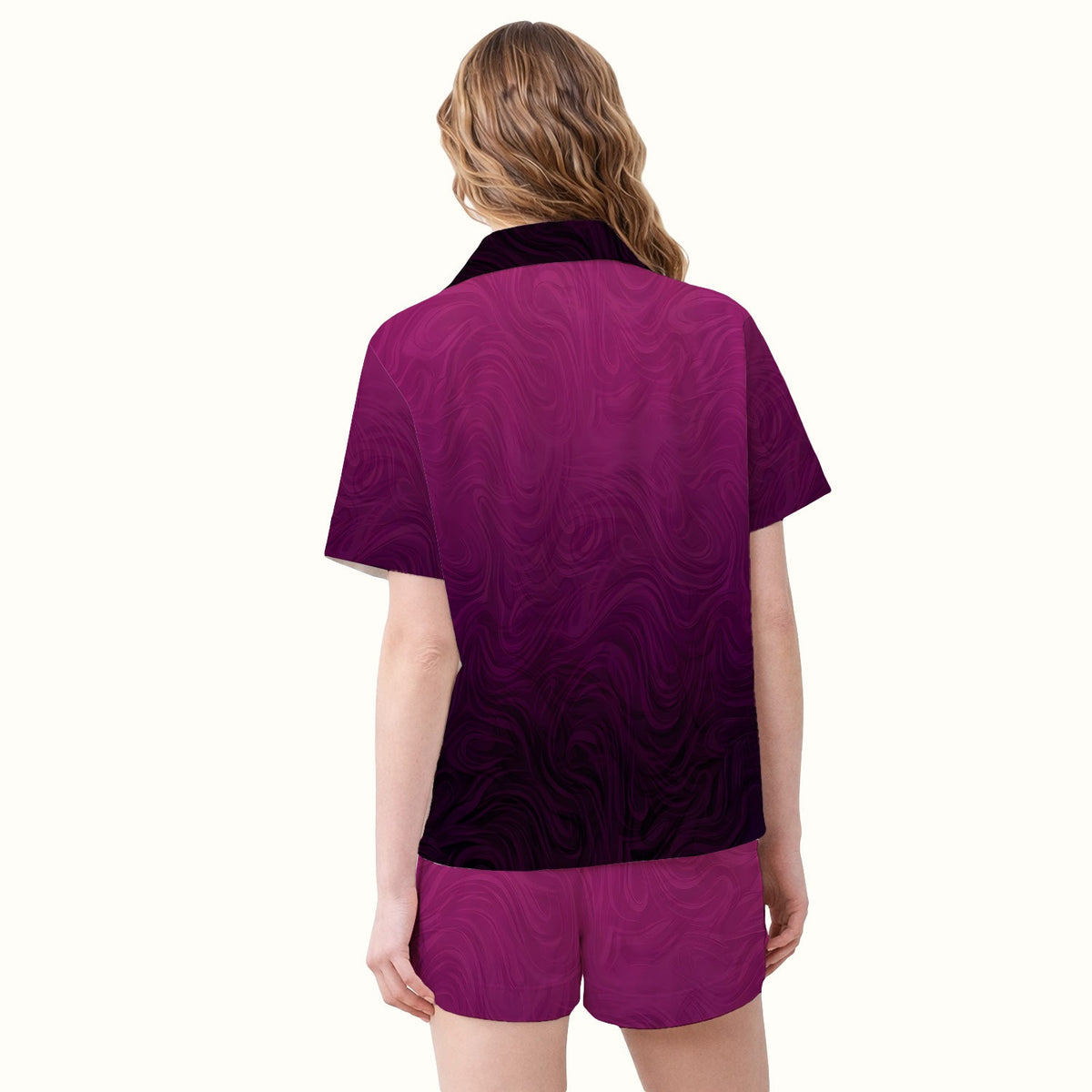 Abstract Swirl Ombre Pajama Set