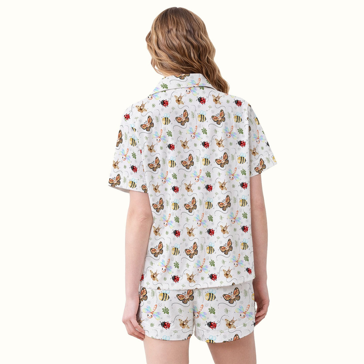 Colorful Garden Insect Pajama Set