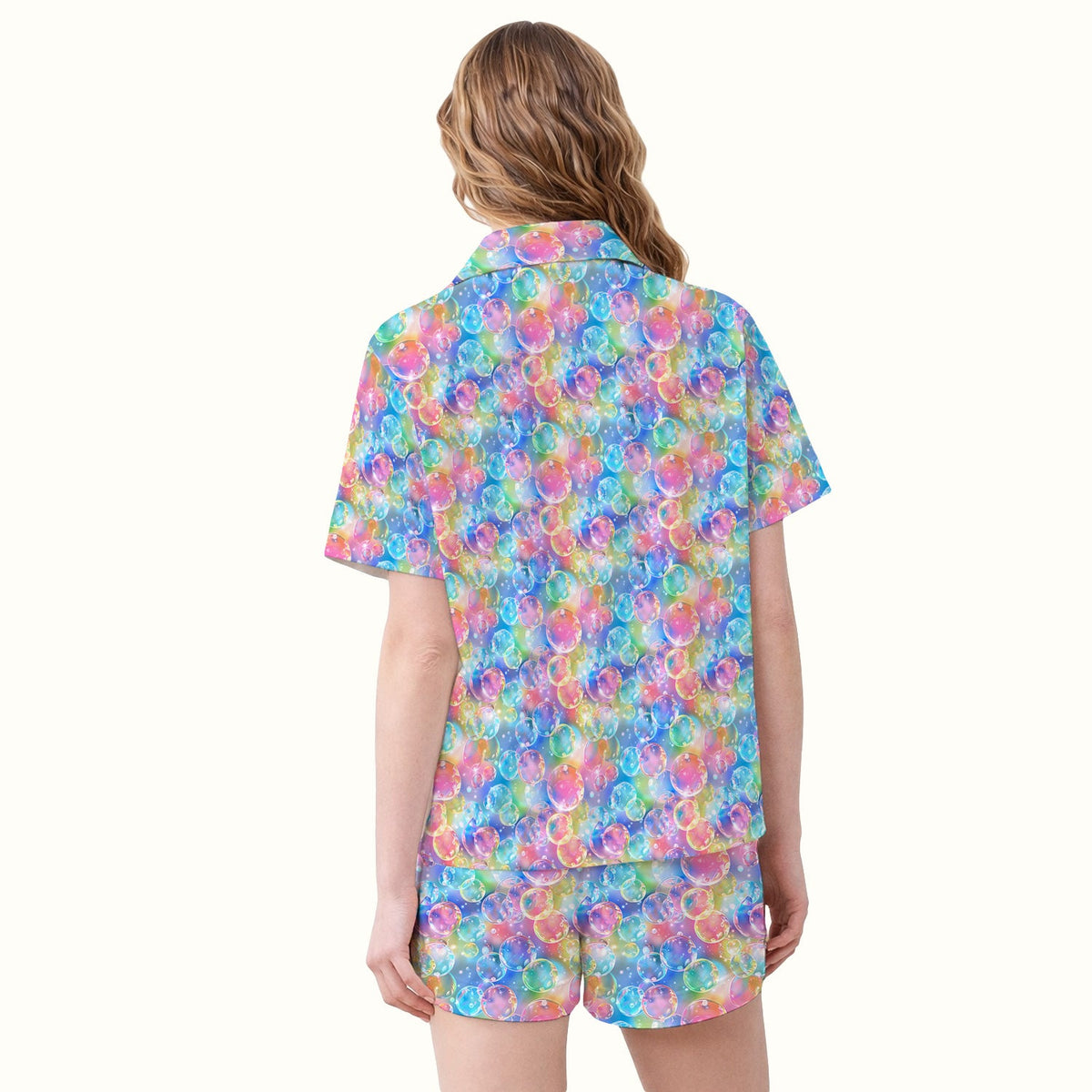 Colorful Floating Soap Bubble Pajama Set