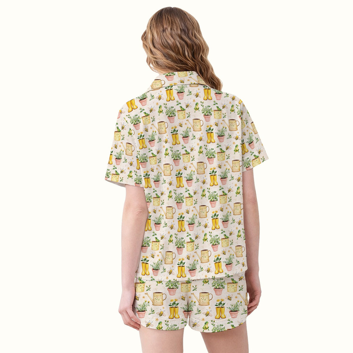 Frog And Bee Garden Pajama Set