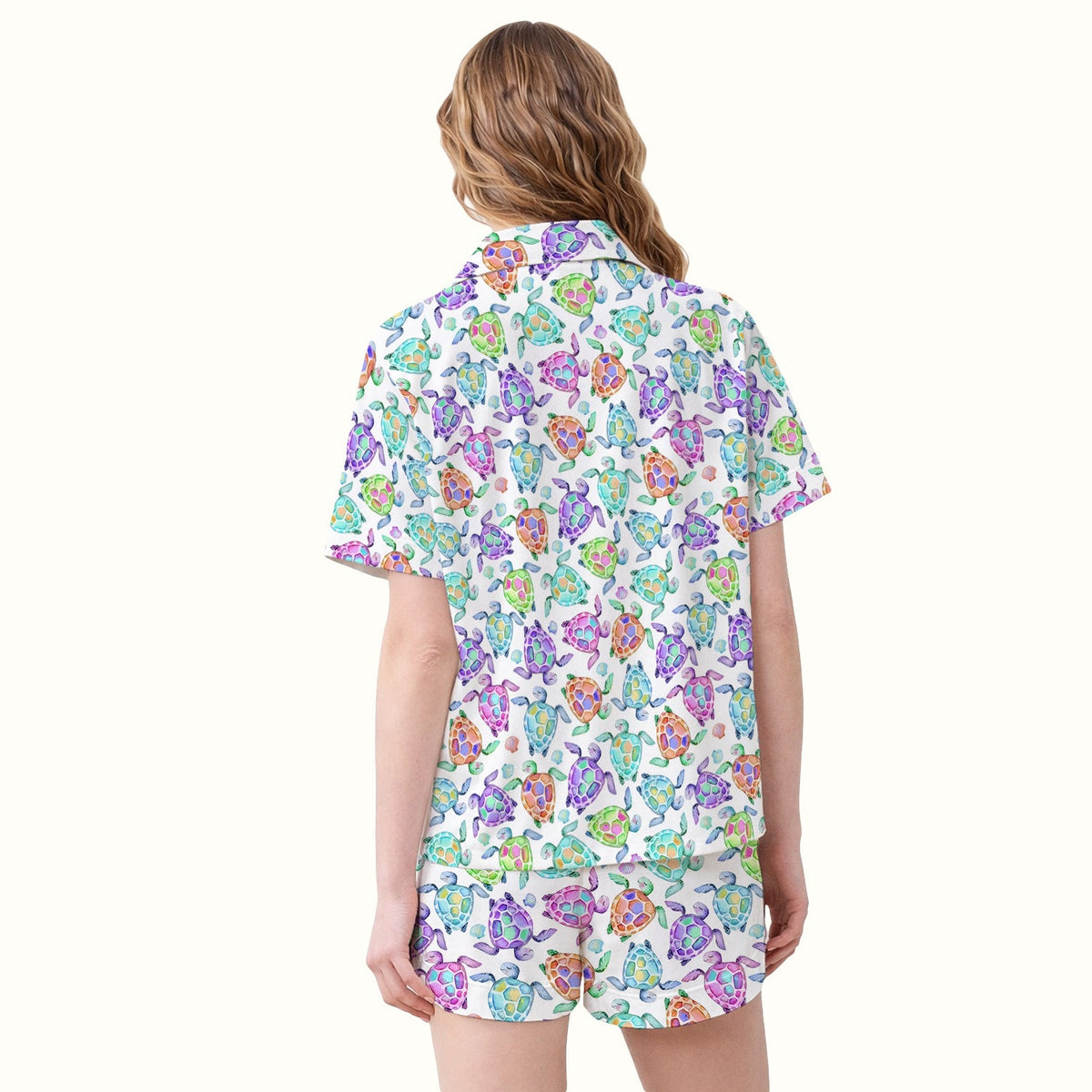 Colorful Sea Turtle Shell Pajama Set